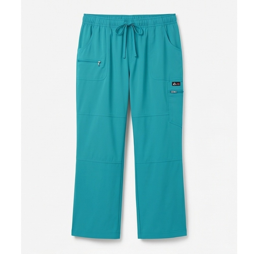 Koi Lite 5XP Scrub Pants Slim Fit Mechanical Stretch Aqua Blue 5X Petite NEW